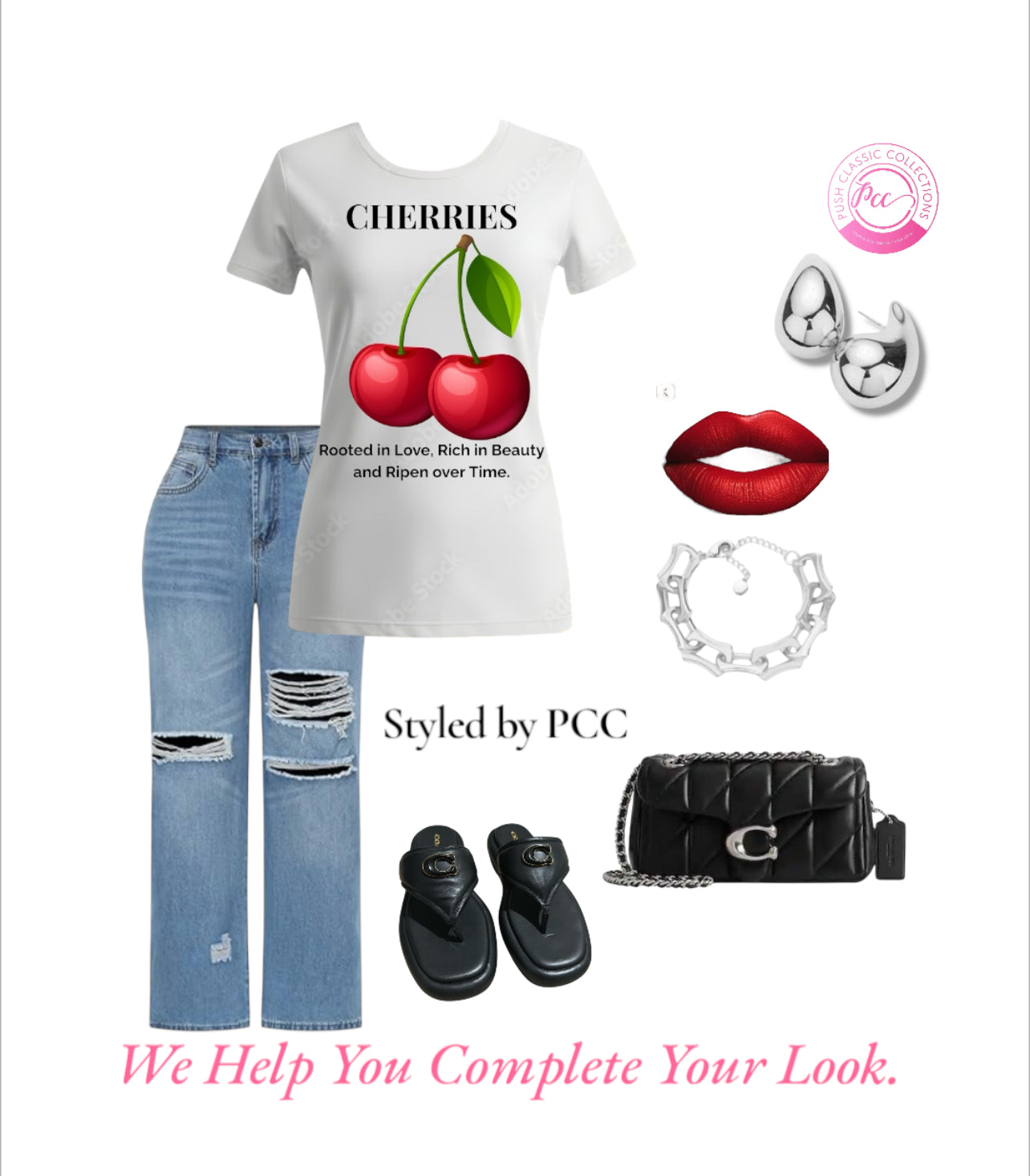 Cherry Vibe Tee – Flavored by Faith Collection