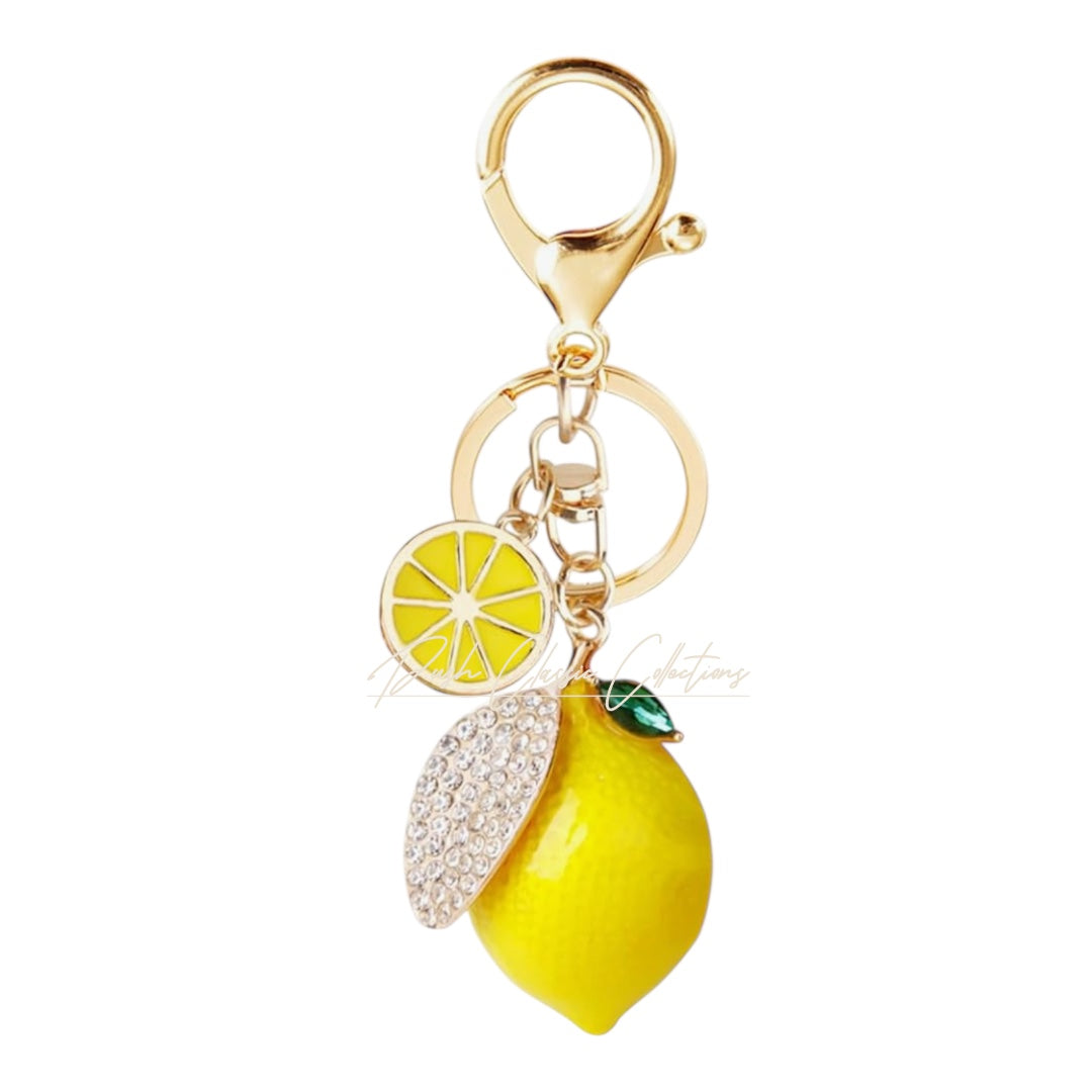 Lemon Charm Keychain