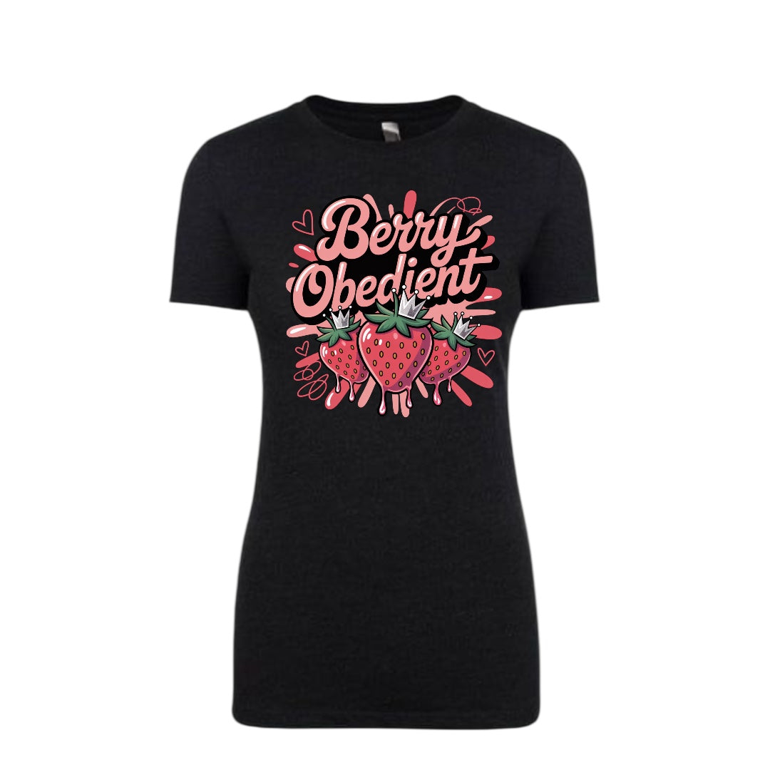 Berry Obedient Tee – Flavored by Faith Collection