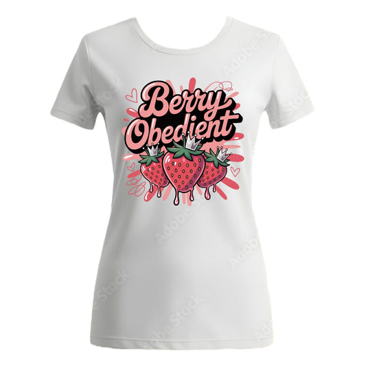 Berry Obedient Tee – Flavored by Faith Collection