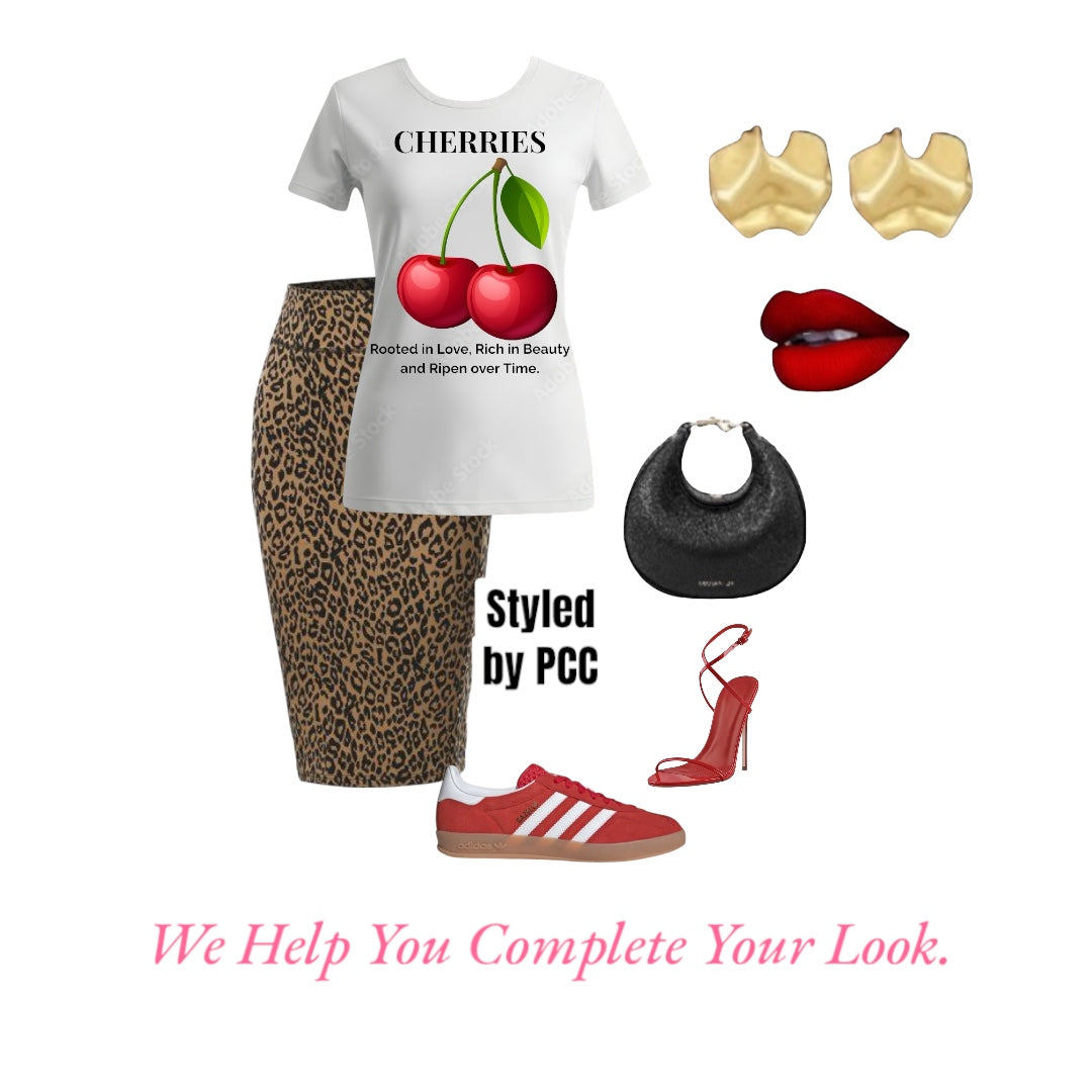 Cherry Vibe Tee – Flavored by Faith Collection