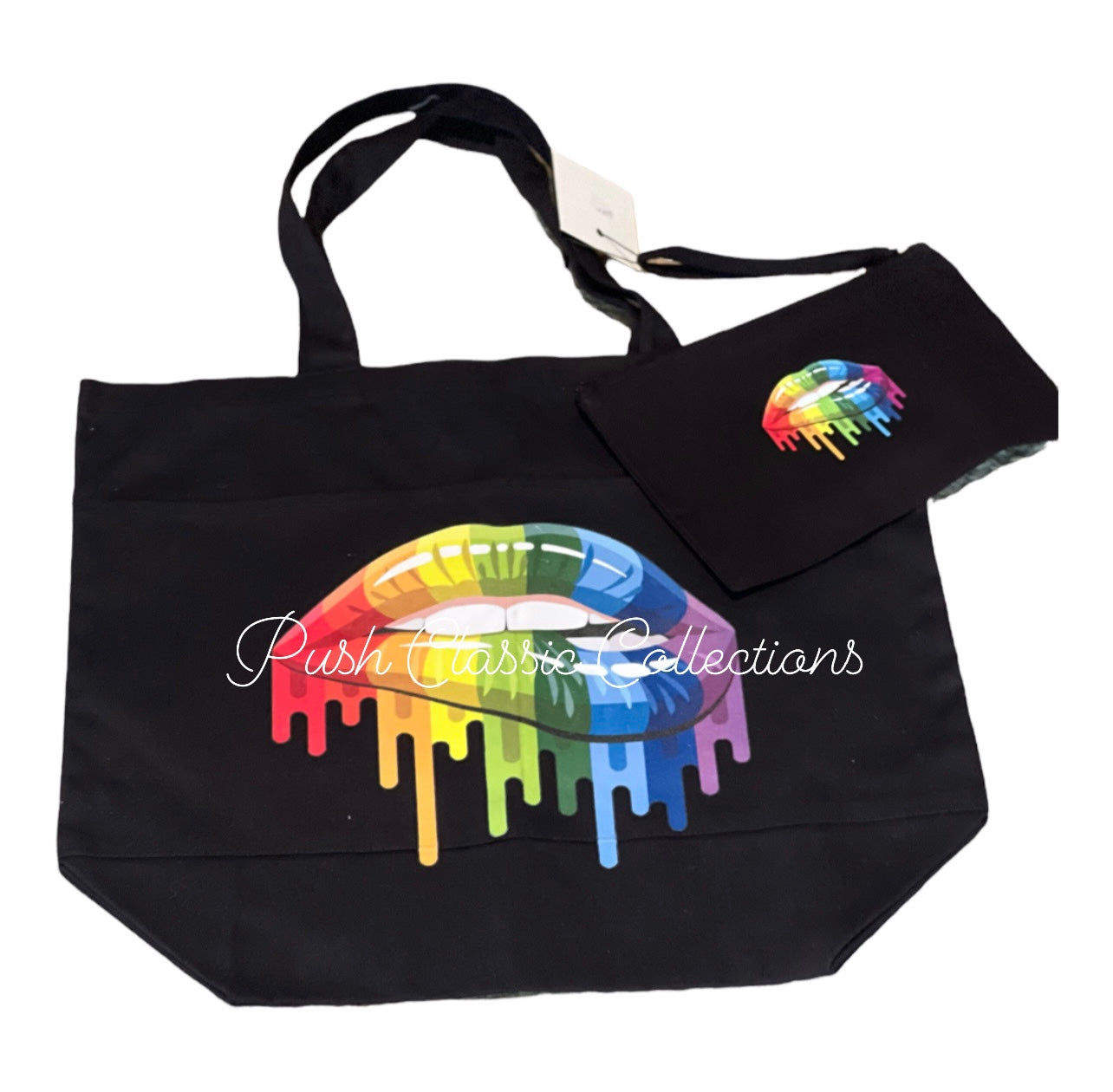 "Sultry Lips" Tote & matching wristlet