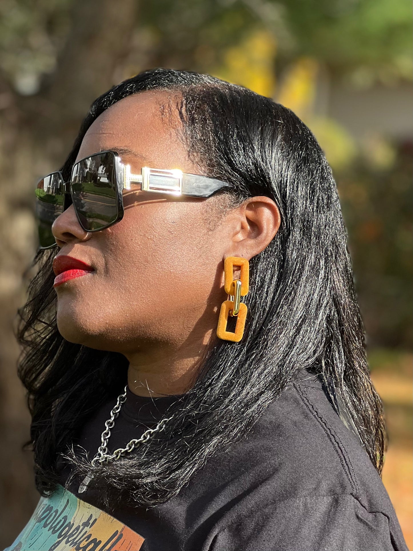 Viola Rectangle Earrings