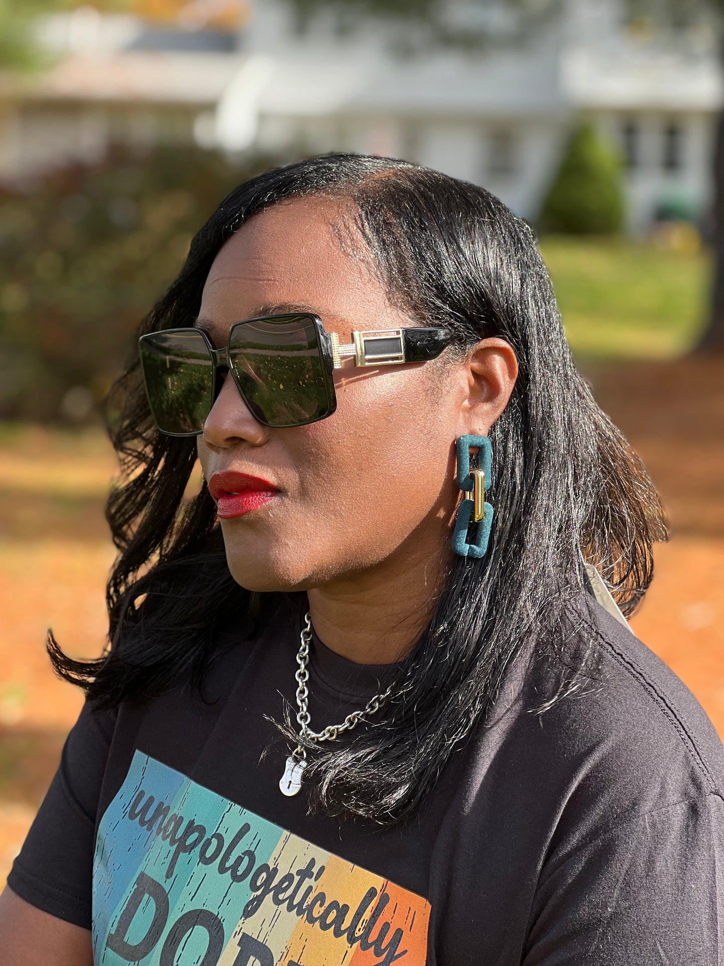 Viola Rectangle Earrings