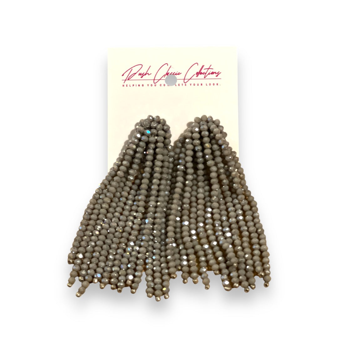 Paris Fringed Beaded Earrings