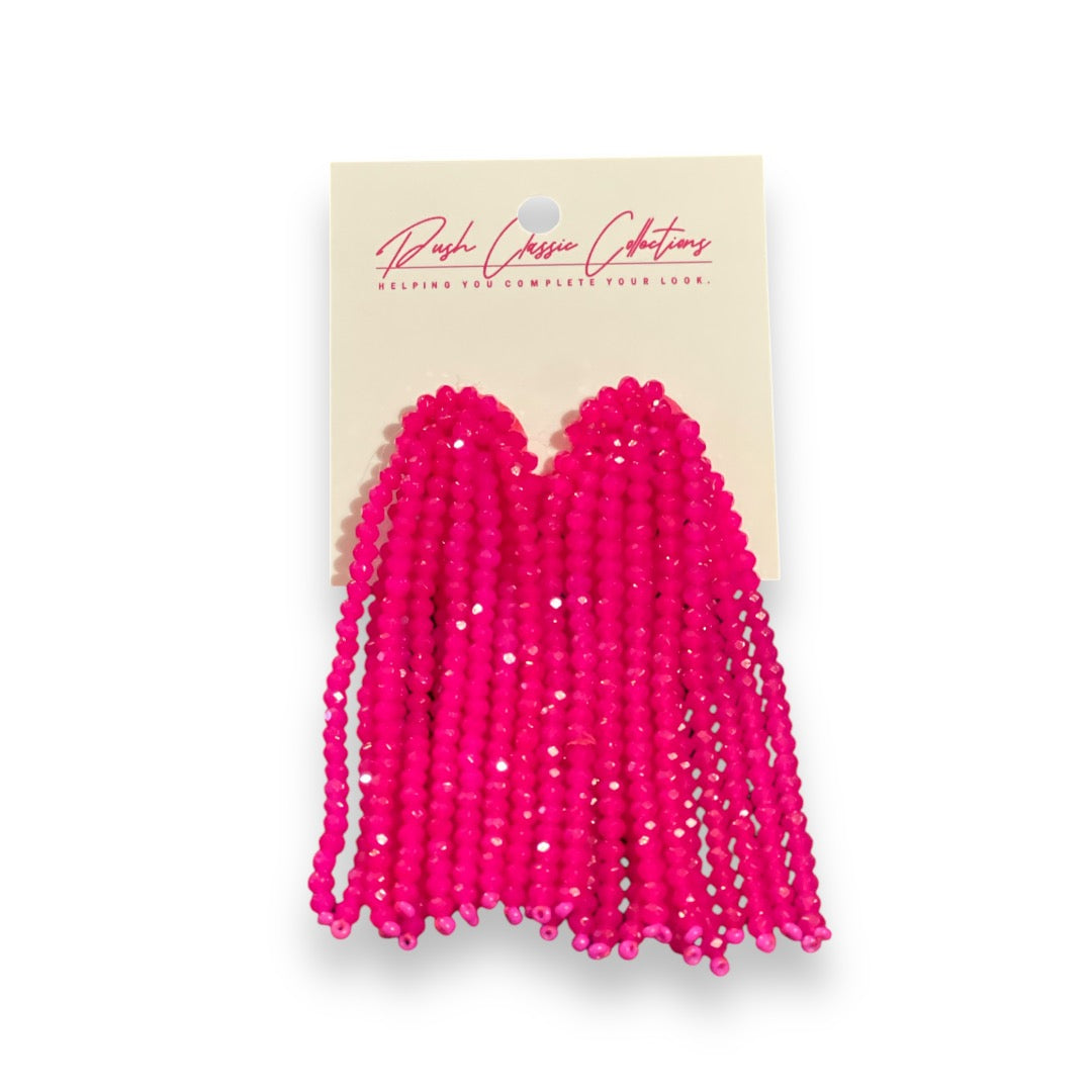 Paris Fringed Beaded Earrings