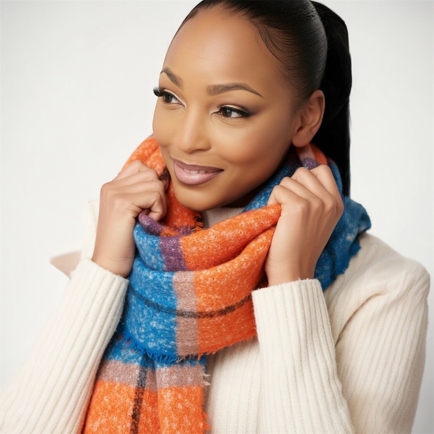 Plaid Infinity Scarf