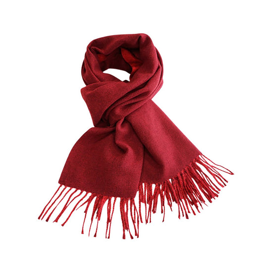 Cashmere Two-Tone Fringe Scarves